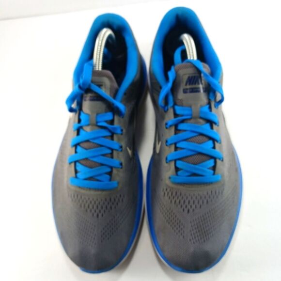 Nike Flex 2016 Run Running Shoe Men's 10 Grey/Blue Everyday Wear Comfort Sneaker - Picture 3 of 8